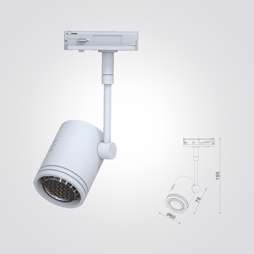 ספוט סבר לפס צבירה שחור| לבן GU10