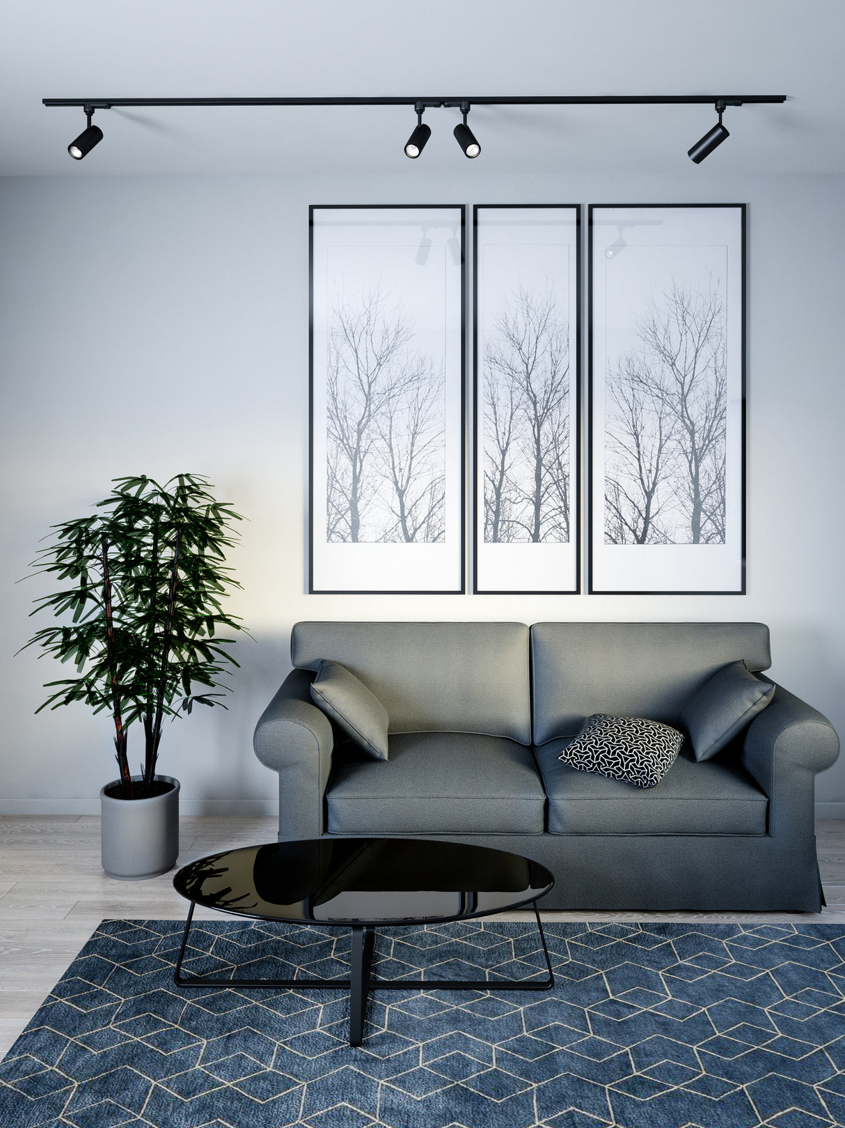 ספוט אבנר פס צבירה 15W שחור| לבן3000K