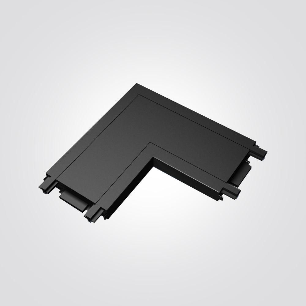 מחבר L למסלול תאורה מגנטי 48V| שחור| לבן