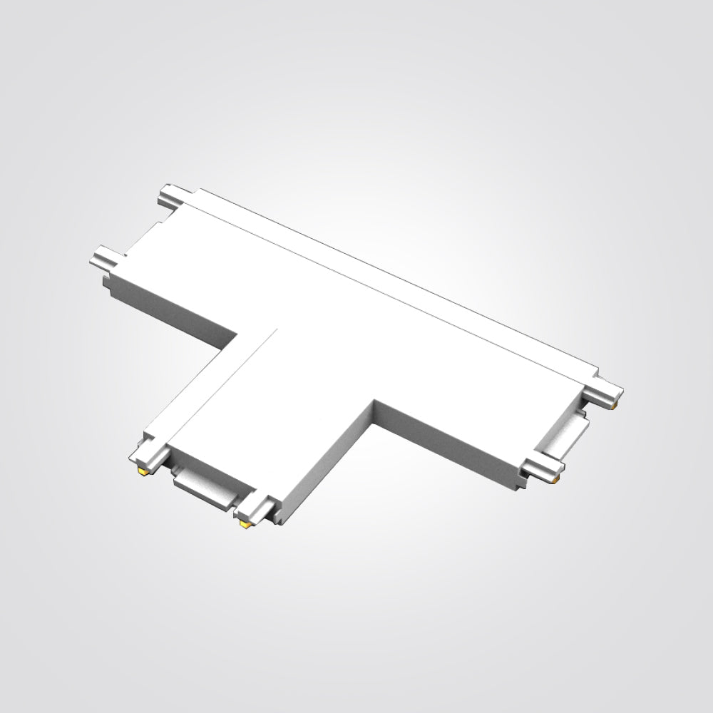 מחבר T למסלול תאורה מגנטי 48V| שחור| לבן