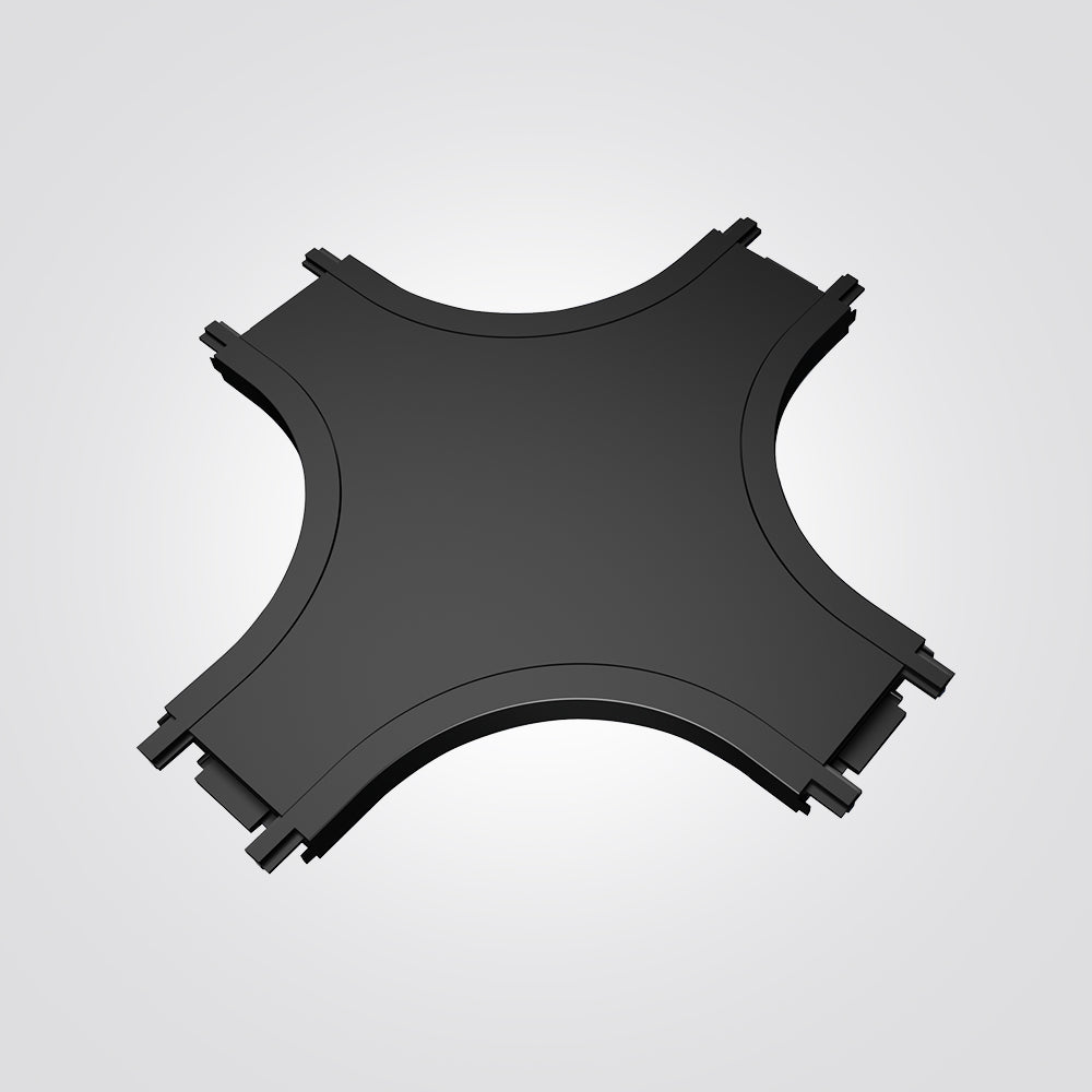 מחבר X למסלול תאורה מגנטי 48V| שחור| לבן