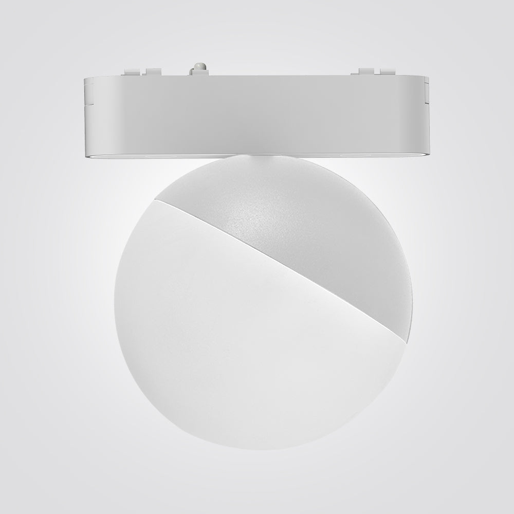 ספוט תאורה כדורי למערכת תאורה מגנטית 48V| 10W| שחור| לבן