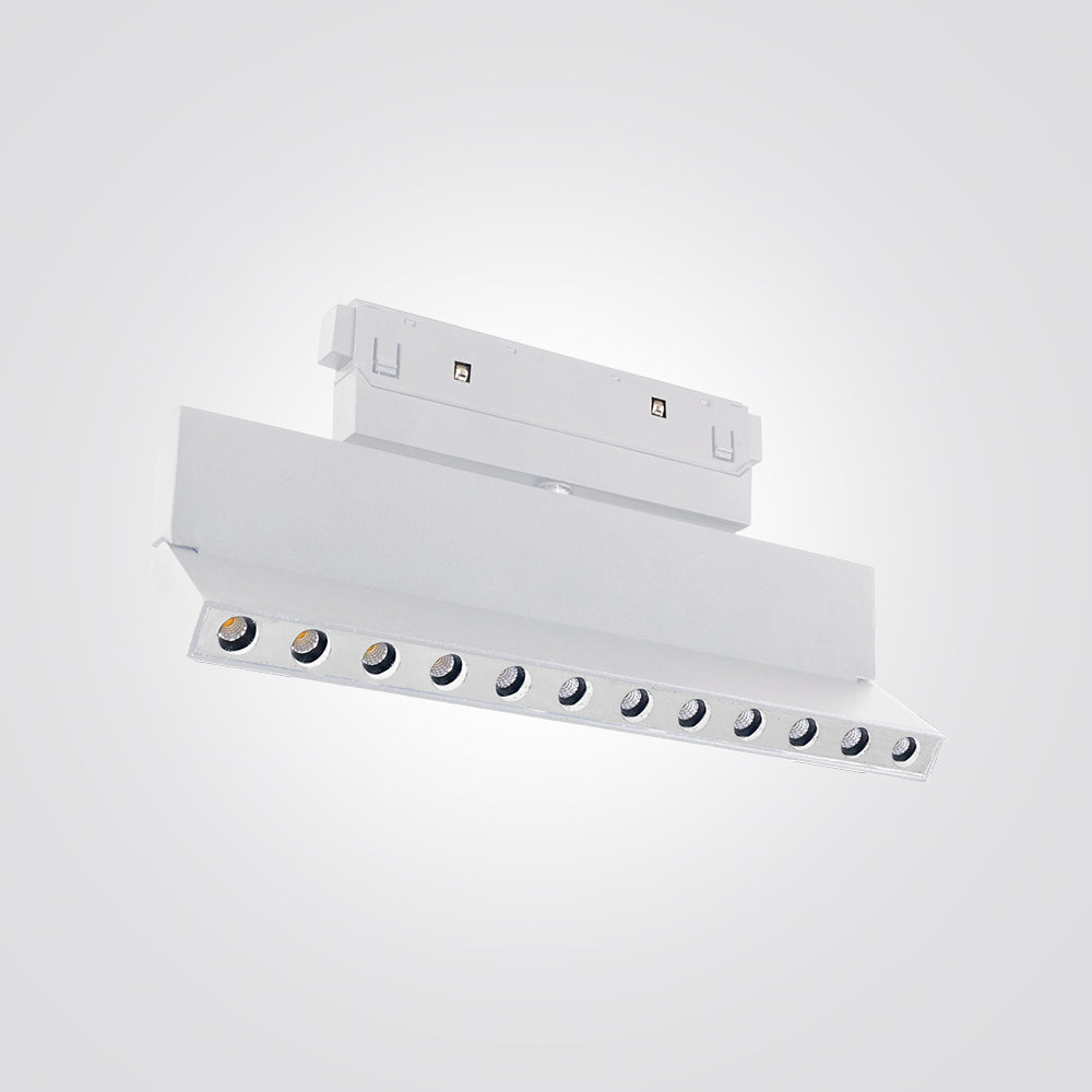 ספוט ספר עדשות מתכוונן לפס צבירה מגנט 12W 48V| שחור| לבן| ניתן לדימור| CCT