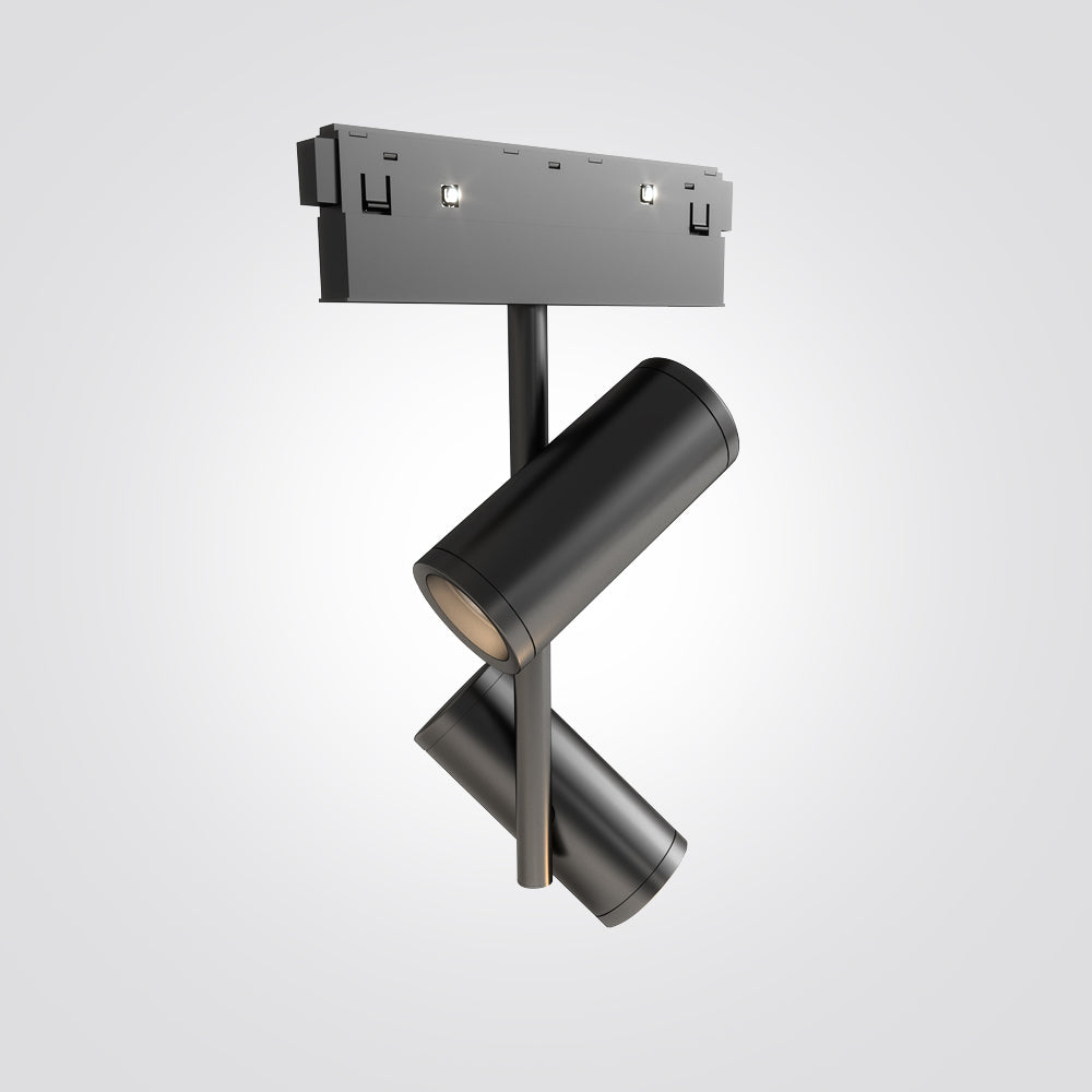 ספוט 2X8W לפס צבירה מגנט 48V| שחור| לבן| ניתן לדימור| CCT