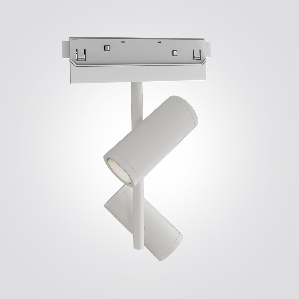 ספוט 2X8W לפס צבירה מגנט 48V| שחור| לבן| ניתן לדימור| CCT