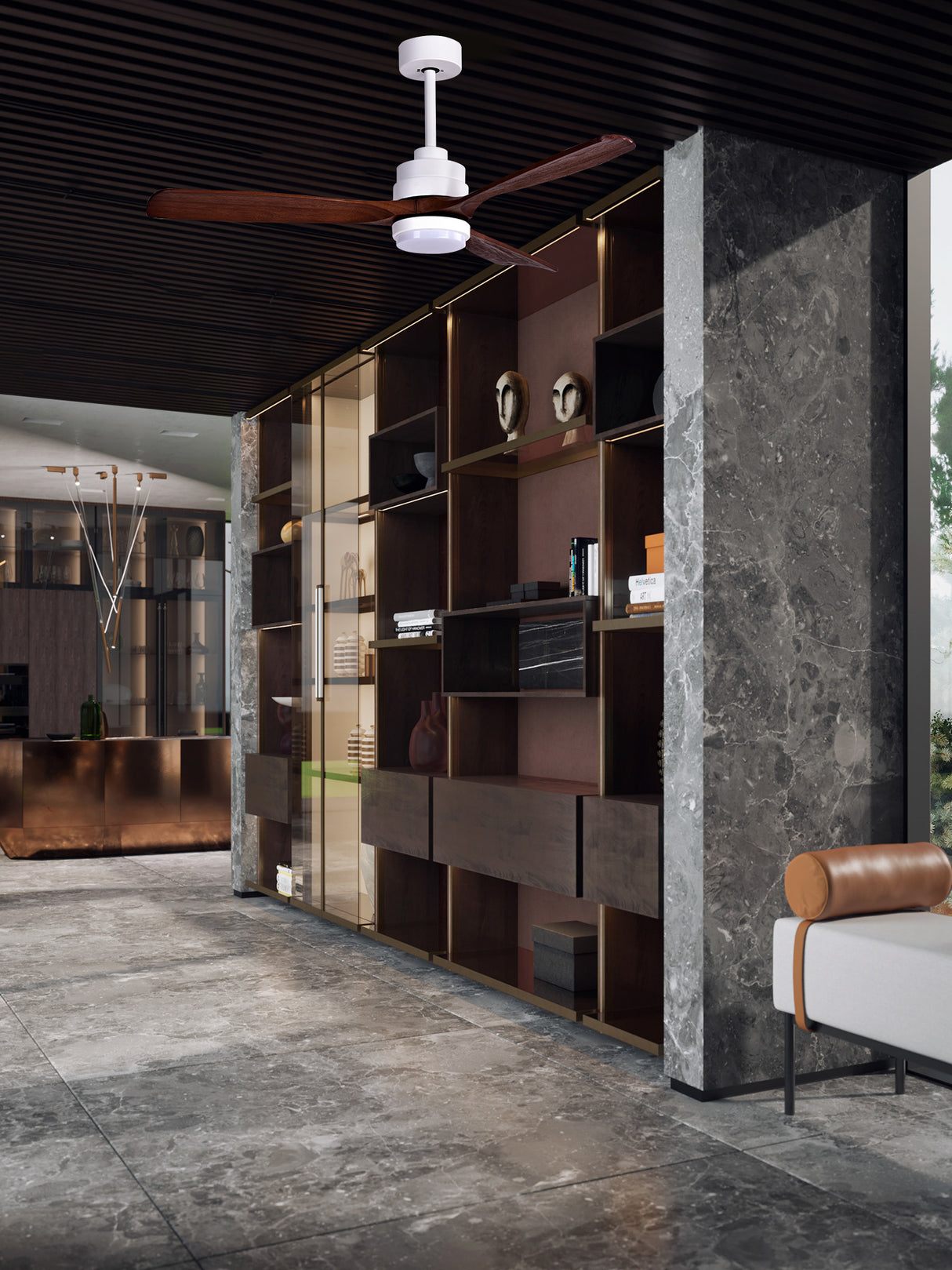 מאוורר תקרה אפאצ'י 52" CCT+ שלט