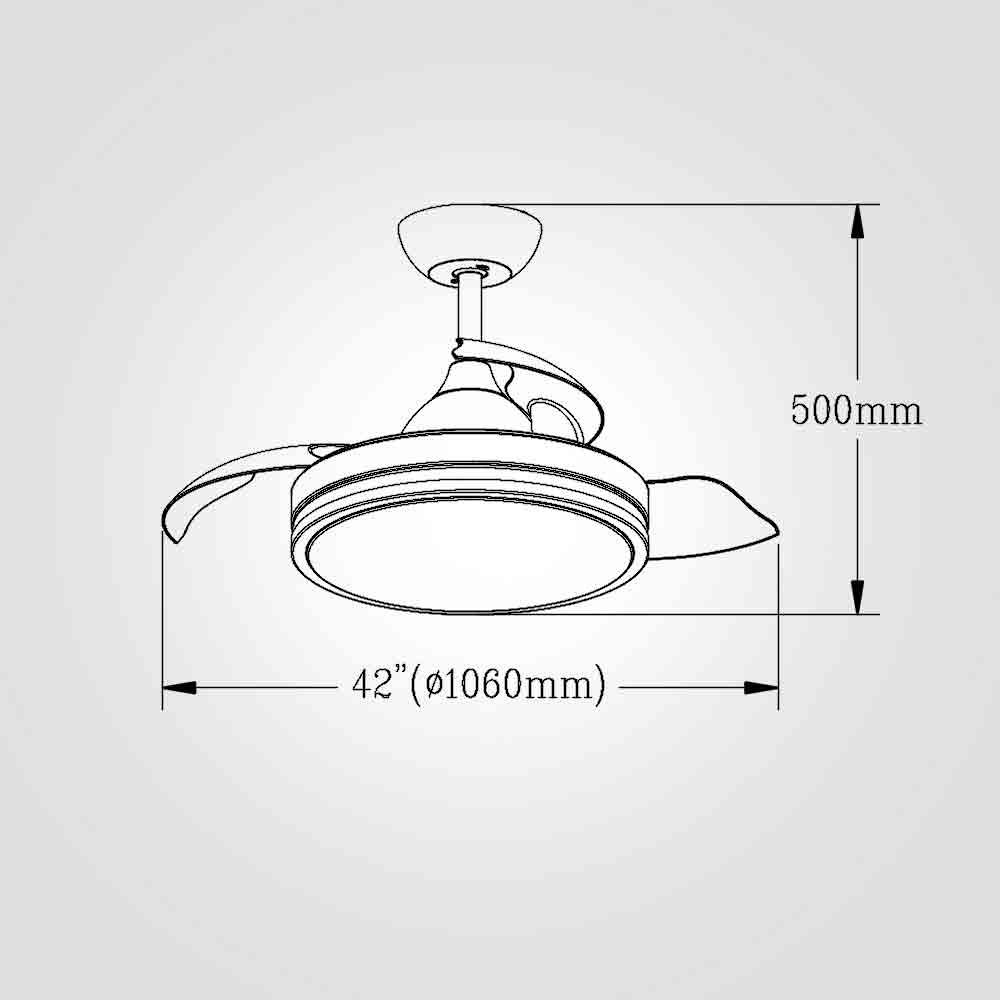מאוורר תקרה ברק 42" CCT+ שלט