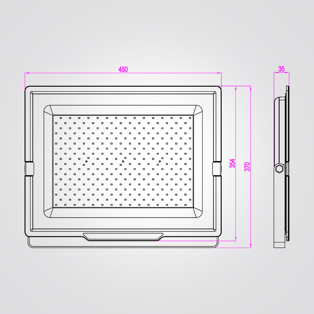 פרוז'קטור פנס הצפה LED 300W שחור| לבן| IP65