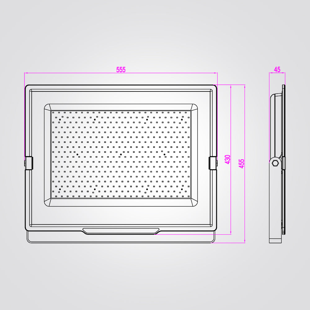 פרוז'קטור פנס הצפה LED 400W שחור| לבן| IP65