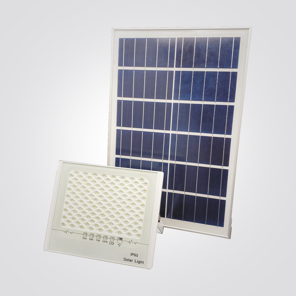 פנס הצפה סולארי – שחור | לבן – 50W / 100W / 200W