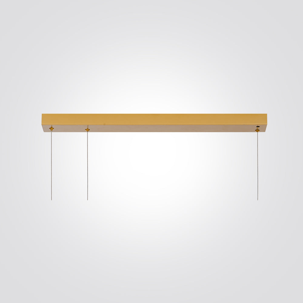 בסיס לגוף תאורה מלבני ל-5 גופים 120*10|שחור| לבן| פליז