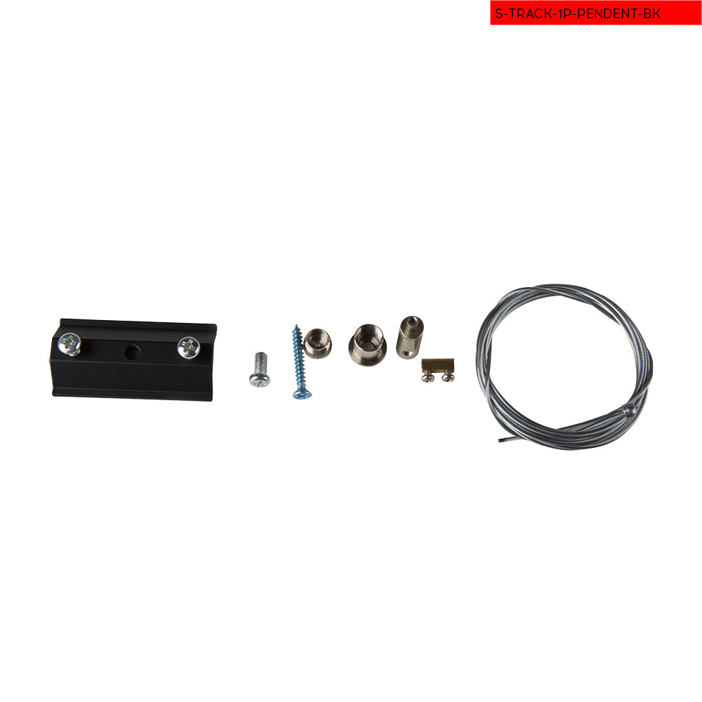 ערכה תליה לפס צבירה חד פזי בצבע שחור