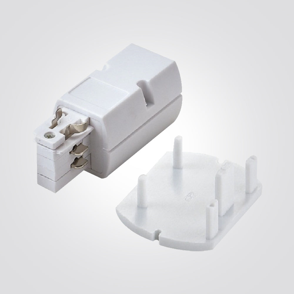 מחבר הזנה+סיומת לפס צבירה תלת פאזי שחור| לבן| אפור