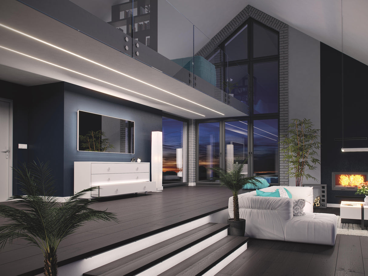 פרופיל תאורה אלומיניום שקוע 23.2X15.3MM