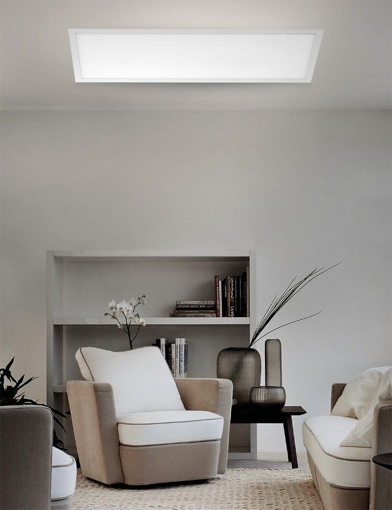 פנל לד מלבני צמוד תקרה  30X60 ס"מ| 36W| לבן