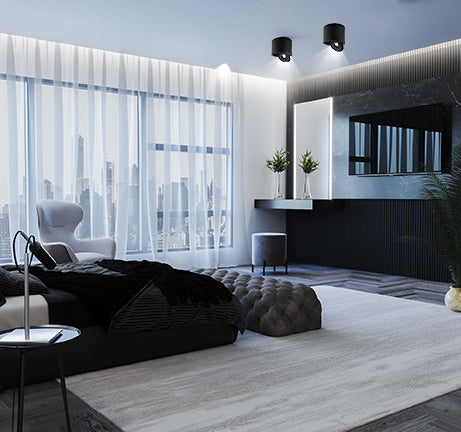 צלינדר תקרה מאיה עגול 15W| שחור| לבן| שחור+ פליז|