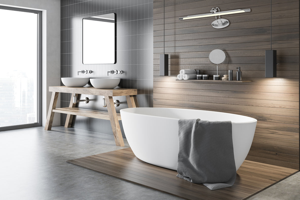 מנורה צמוד קיר חנן 12W| כרום