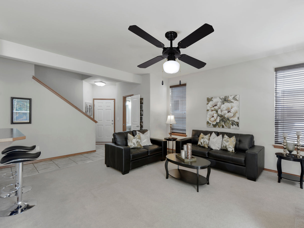 מאוורר תקרה ורדה שחור 42"