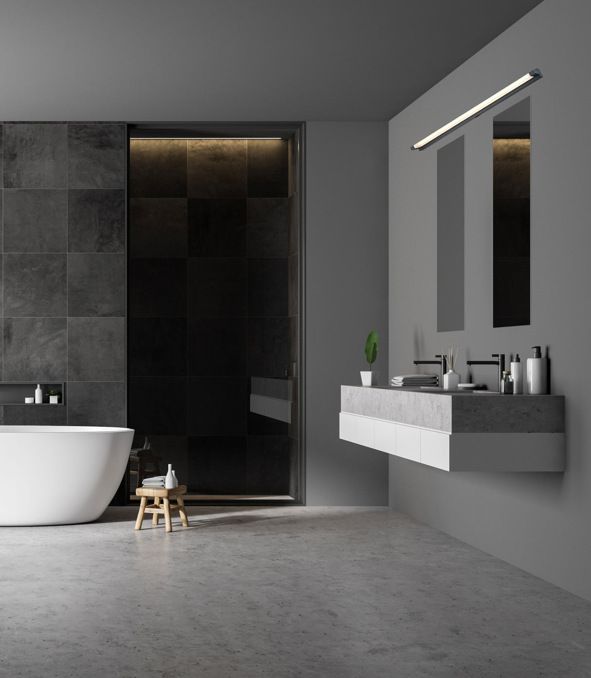 מנורת קיר גרא 10W| 20W| 30W| שחור