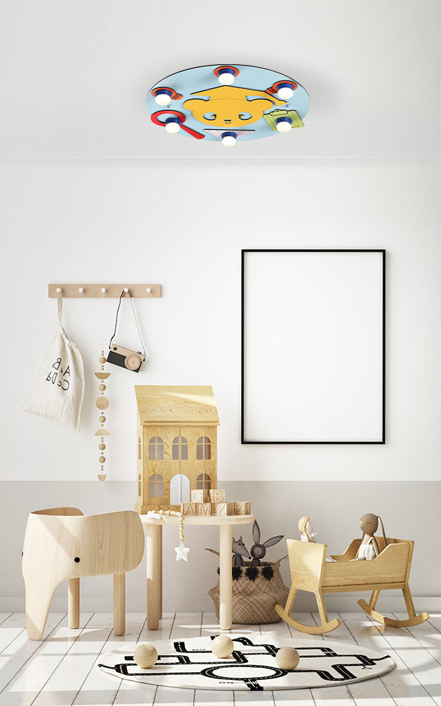 צמוד תקרה ילדים ליצן צבעוני