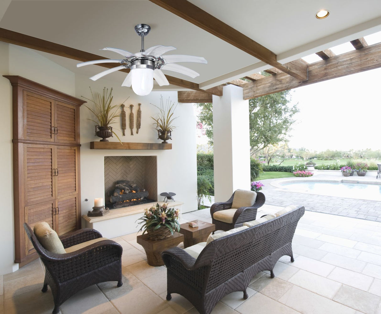 מאוורר תקרה ניקול 52" + שלט