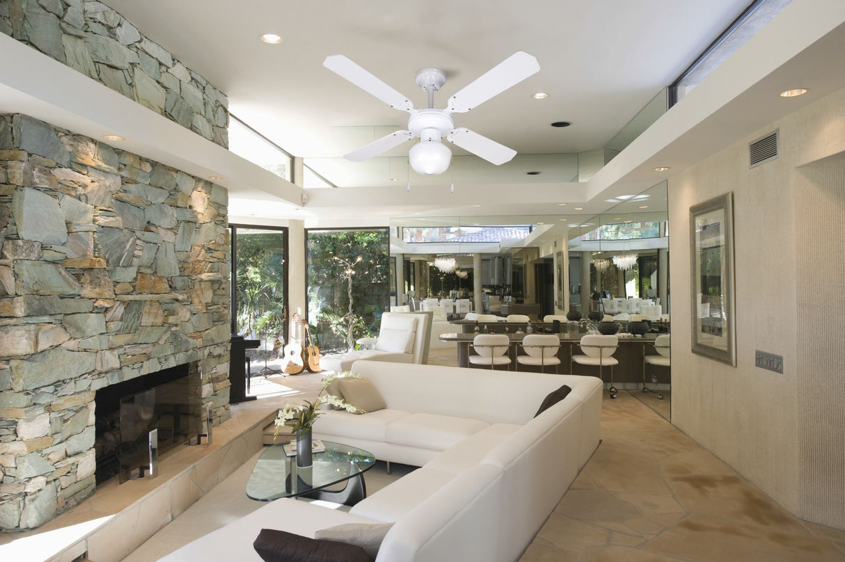 מאוורר תקרה ורדה לבן 42"