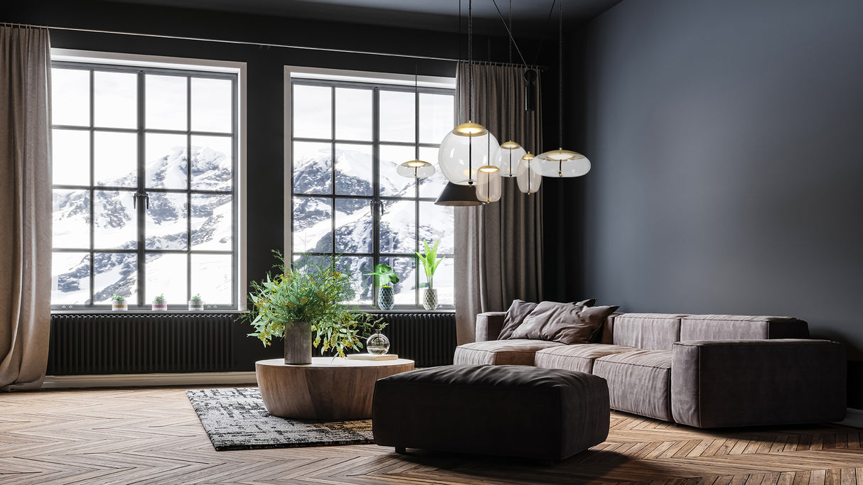 תליה כרם זכוכית שקוף