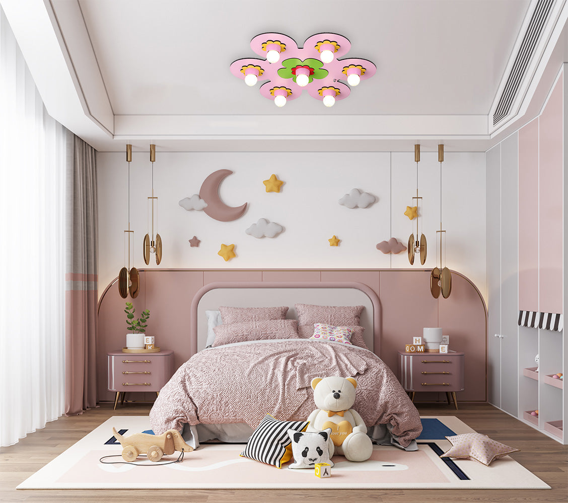 צמוד תקרה ילדים פרח