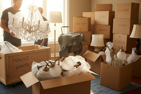 מדריך מקיף להחלפת גופי תאורה בעת מעבר דירה