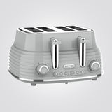 טוסטר מצנם קופץ 4 וינטאג׳ פרוסות אפור 1630W
