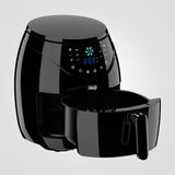 סיר טיגון אוויר דיגיטלי ‏ללא שמן 4  ליטר שחור (AIR FRYER)