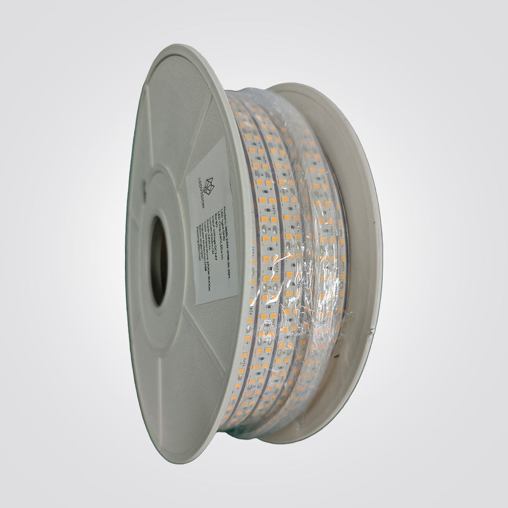 סרט לד גמיש עמיד למים (IP68) – 25 מטר | 24W למטר | DC24V