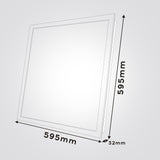 פאנל לד פרבולי לתקרה אקוסטית דנוור 59.5X59.5| 40W| CCT