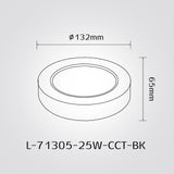 ספוט צילינדר שחור | 10W / 15W / 25W | CCT
