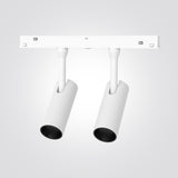 ספוט הר זוגי מגנטי לפס צבירה – דגם Classico | 5W | 48V | שחור