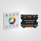 בקר RGB Bluetooth + מתג – לד צבעוני | ‎12–48V