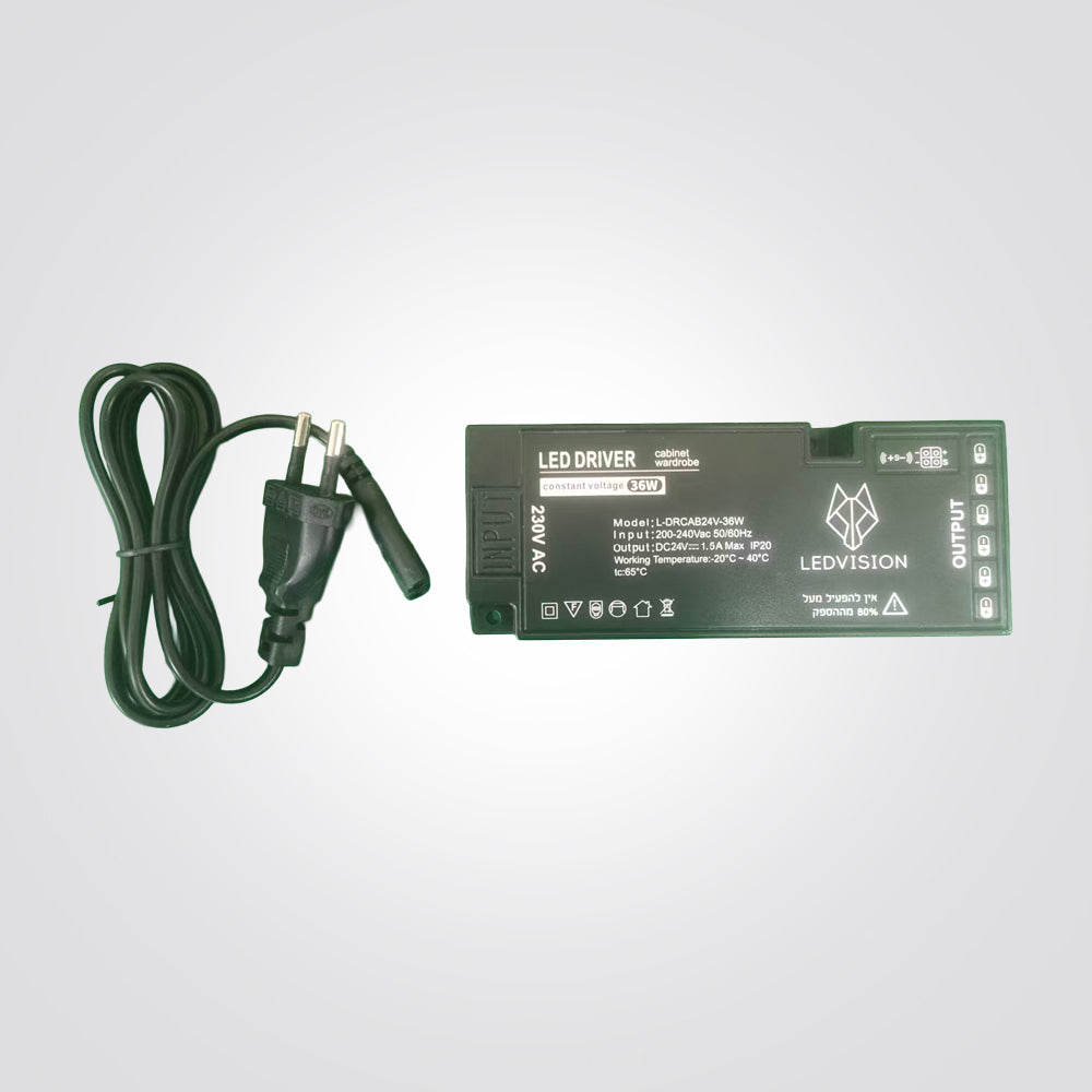 דרייבר לארון 24V | ‏36W / 60W / 100W | ‏IP20