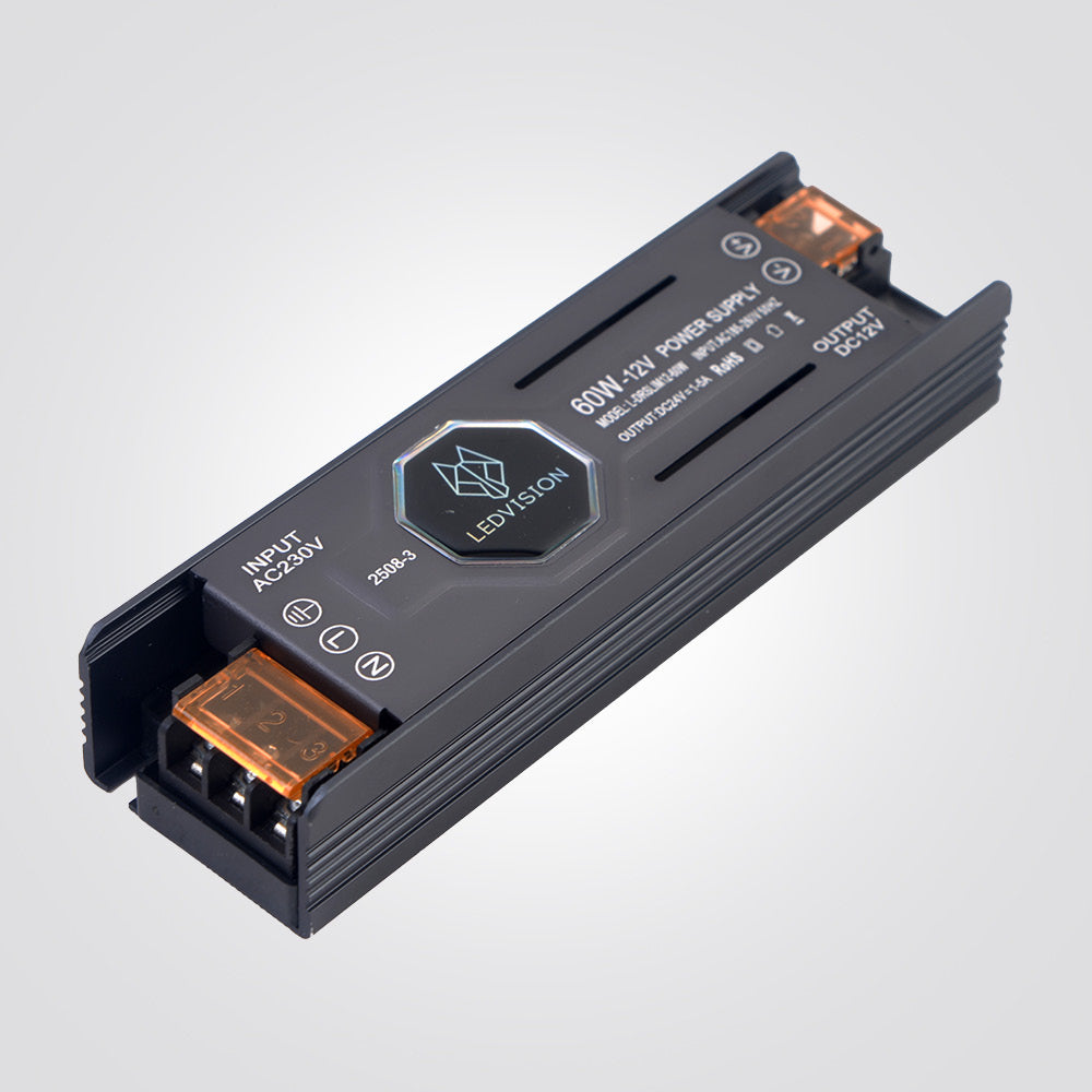 דרייבר סלים 12V  הספק 60W | זרם 5A