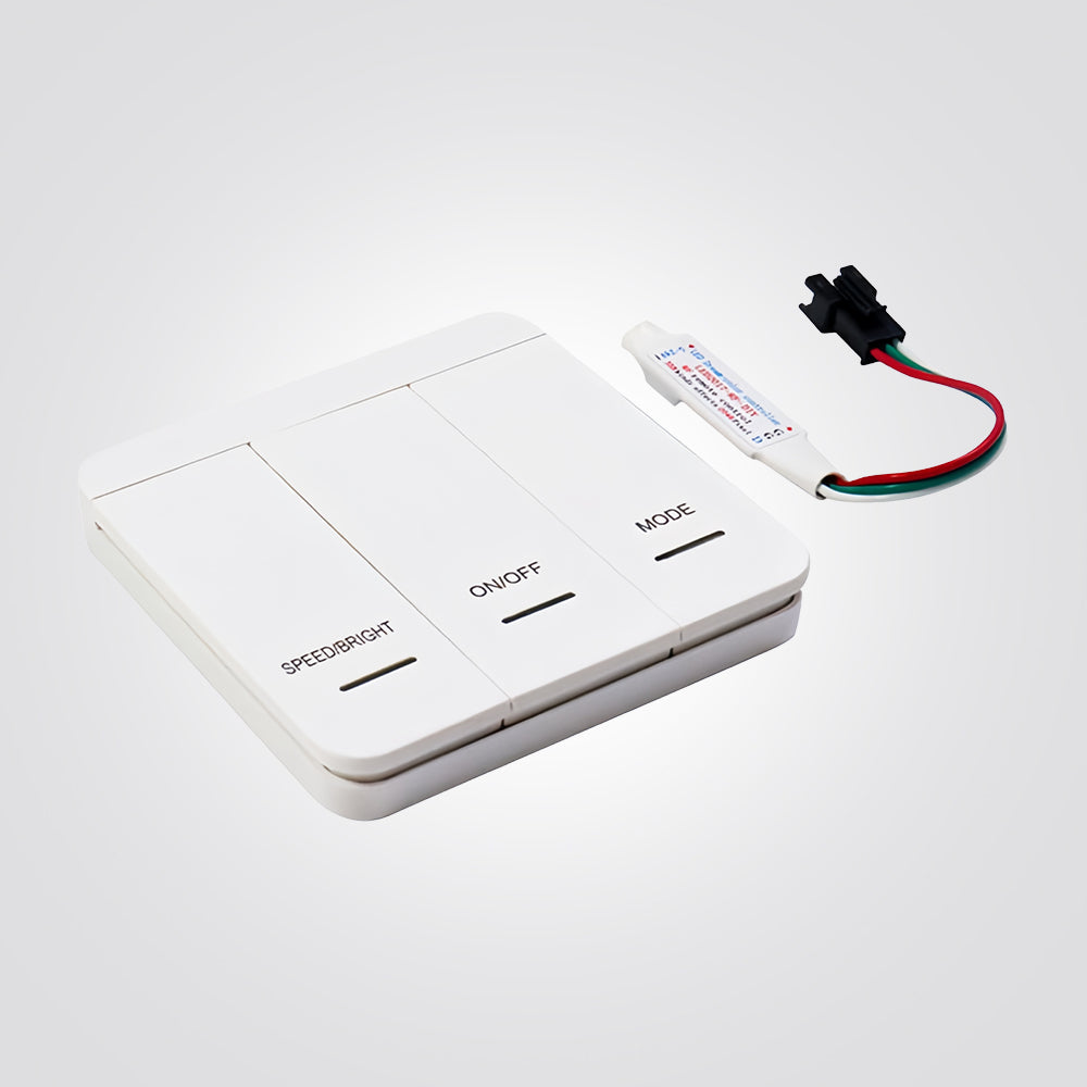 בקר לפסי לד + מפסק קיר RF | ‎12–24V