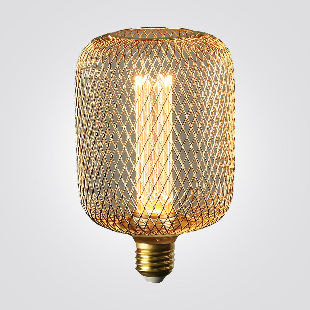 נורת LED דקורטיבית – רשת זהב | 162×100 מ"מ