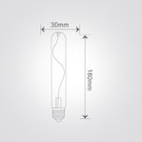 נורת LED דקורטיבית מעושן T30, E27, 4W, 1800K