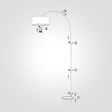 מנורת עמידה קשת – לבן | אהיל בד