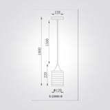 מנורת תלייה קסטלו – דגם B | שיש ספרדי