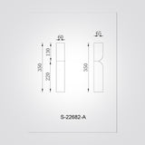 מנורת קיר אפסילון – דגם A | שיש ספרדי  15W | 3000K