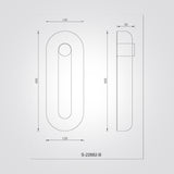 מנורת קיר אפסילון – דגם B | שיש ספרדי  15W | 3000K