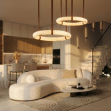 מנורת תלייה אוקלנד אלבסטר| Φ60 CM