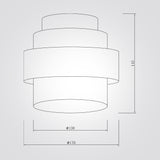 צילינדר תקרה אורה – טרוונטין ועץ אגוז