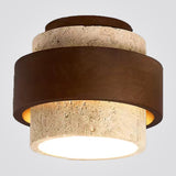 צילינדר תקרה אורה – טרוונטין ועץ אגוז