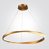 מנורת תלייה אינפיניטי – שחור | זהב | Ø80  ס"מ | 52W