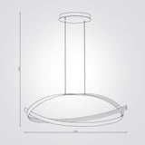 מנורת תלייה LED טורינו | ‎50W | CCT | שחור / זהב